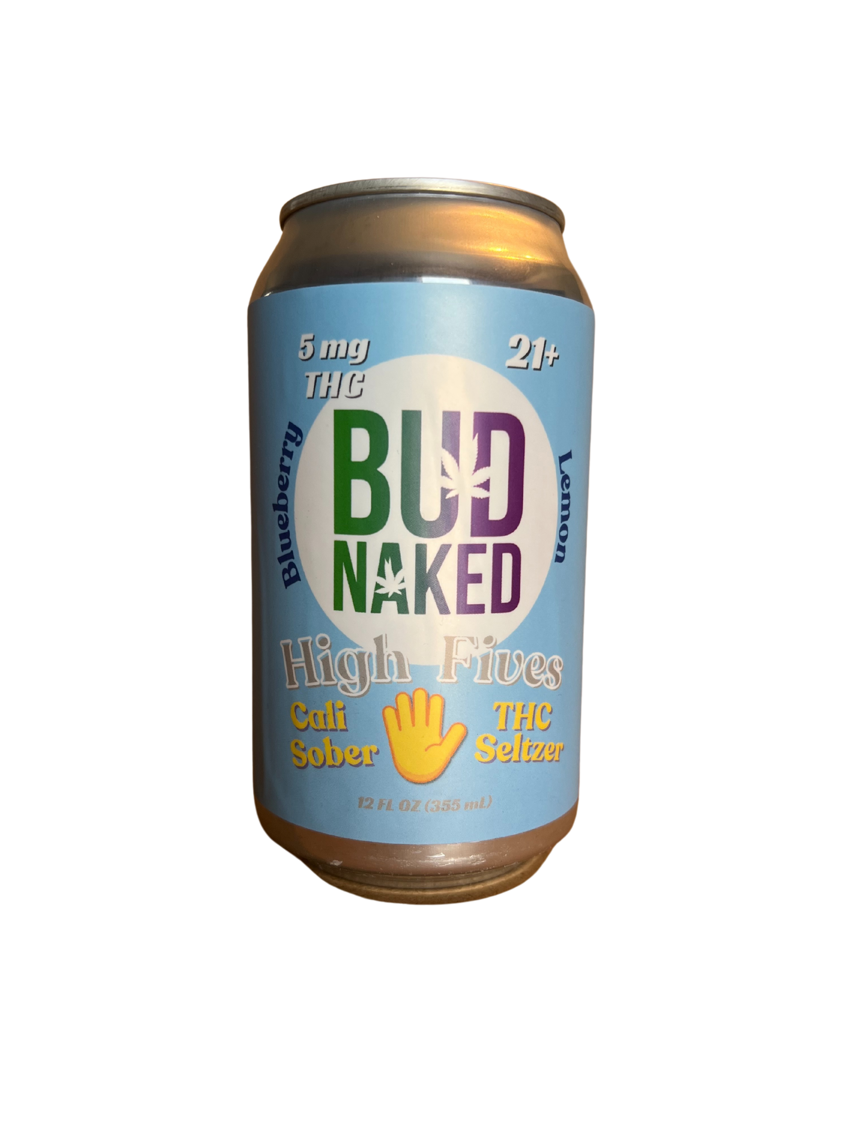Bud Naked Blueberry Lemon High Five Seltzer 12 ounce, 4 pack